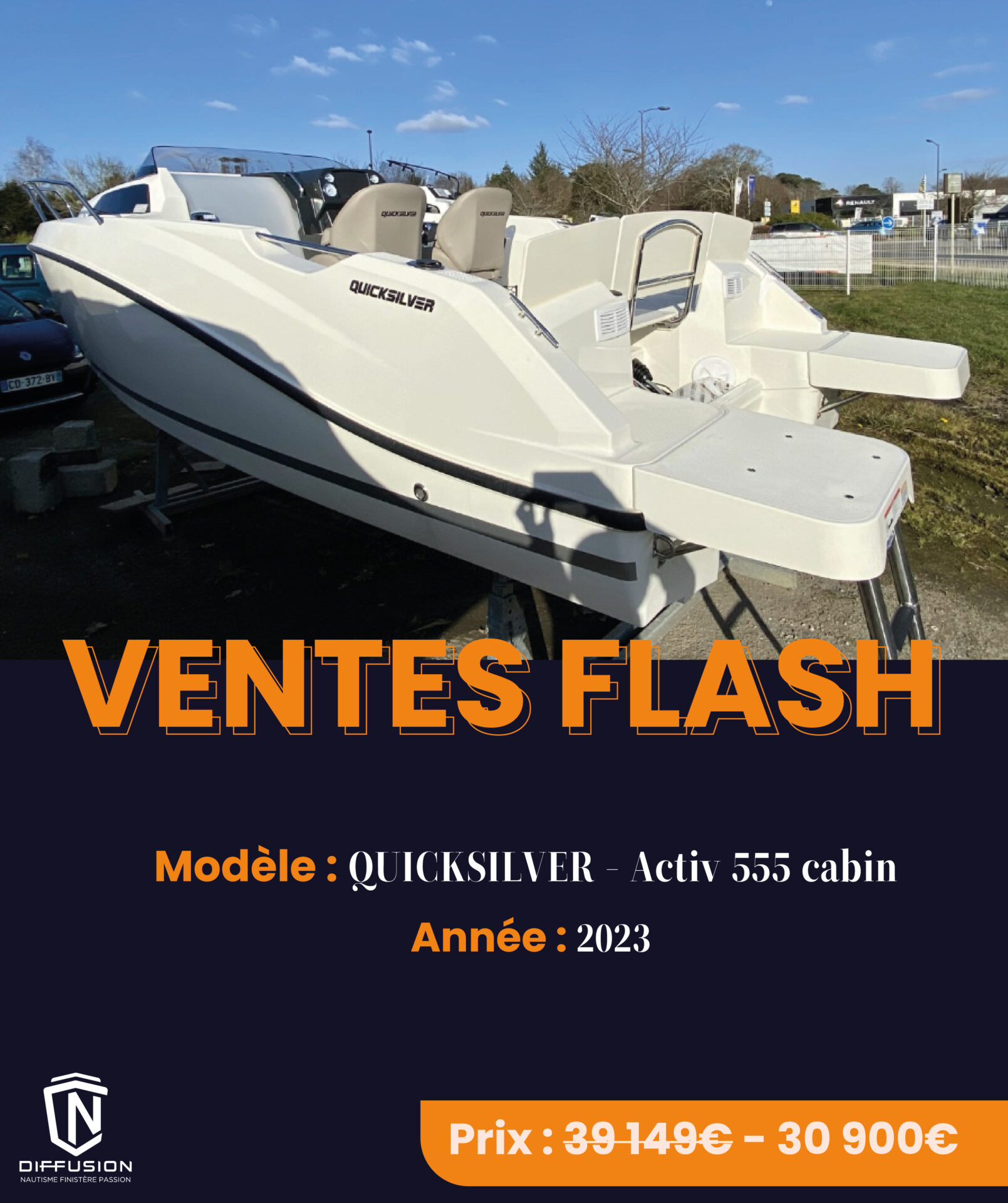 bateau quicksilver benodet